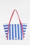 Bolso rayado azul