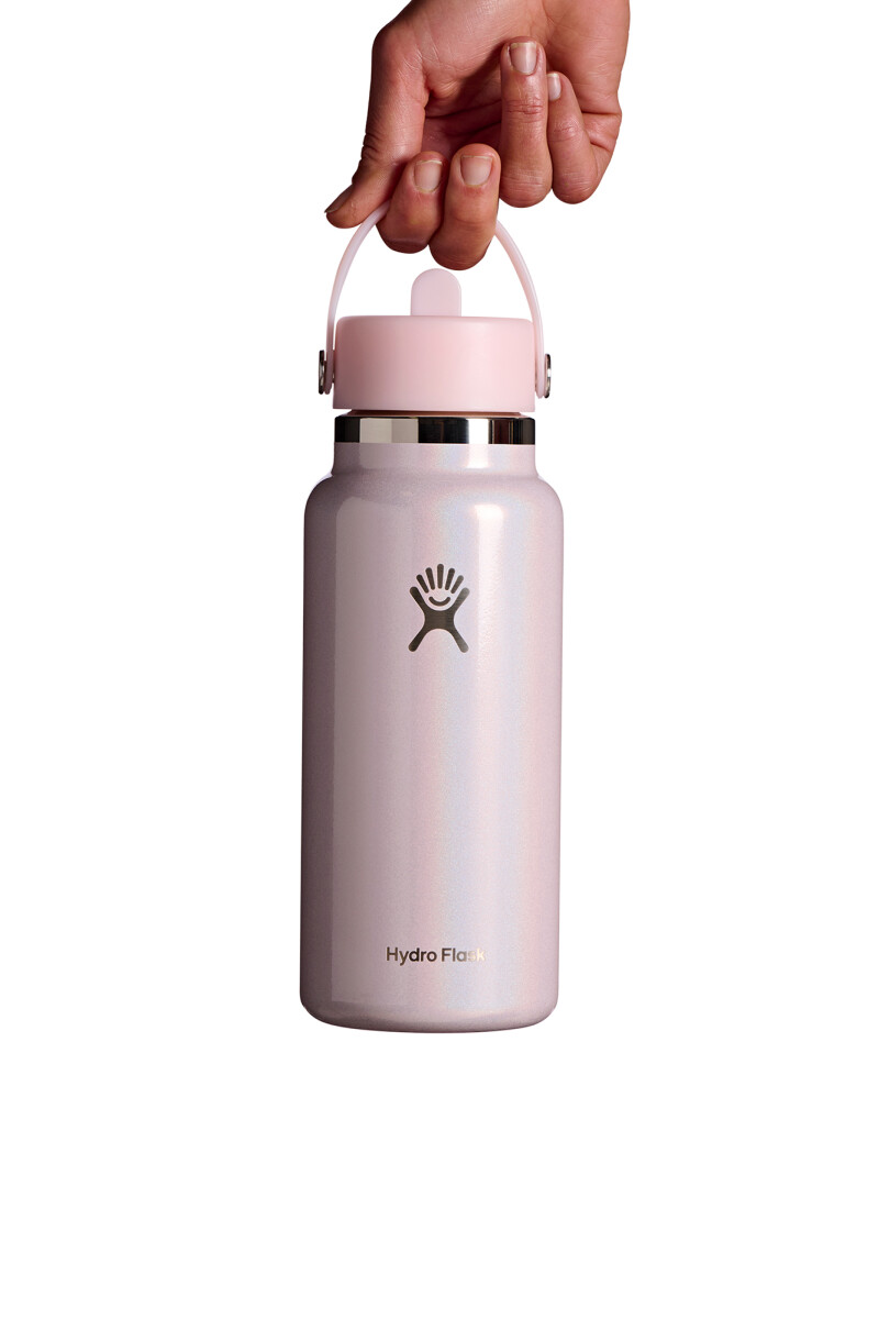 32 OZ WIDE FLEX STRAW CAP Glimmer Pink