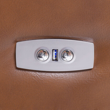 RECLINABLE CUERO MARRON AOI