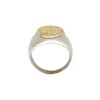 Anillo San Benito-Plata y Oro-Sin Piedra-AN5829 sinpiedra