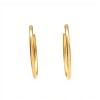 Caravanas aros de oro finos- Oro bajo - Sin piedra- CA8044 sinpiedra