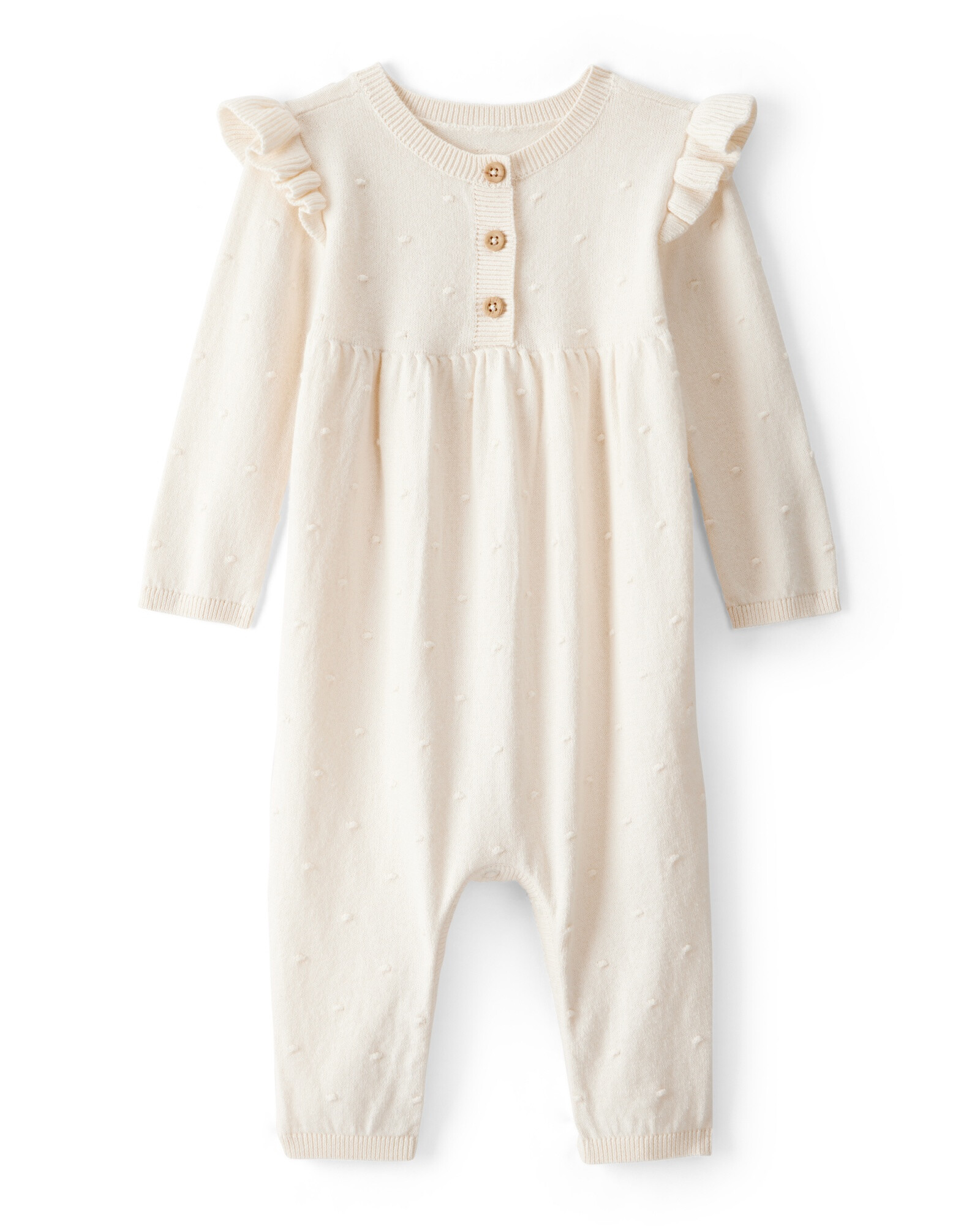 Monito de algodón, hombros con volados Sin color