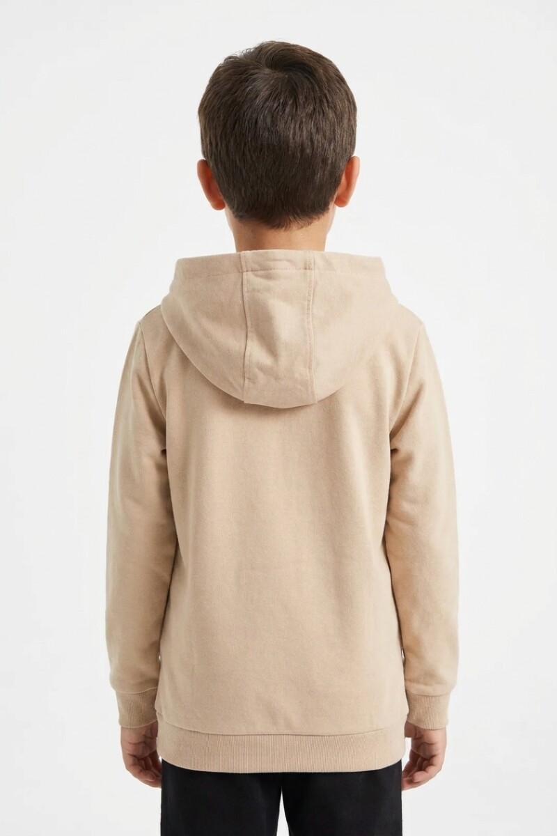 Buzo estampado BEIGE