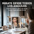 Espejo De Maquillaje Luz Led Triple Panel Aumento 2x 3x USB Blanco