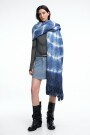 BUFANDA SHIBORI Azul