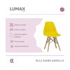 Silla De Comedor Eames Pack 4 Unidades Varios Colores Lumax Amarillo