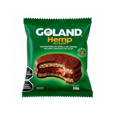 Alfajor con proteina de cañamo Goland Alfajor Con Prot De Cañamo