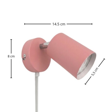 ARTEFACTO BOLD DE ADOSAR ORIENTABLE Luminaria de Pared Bold Rosa