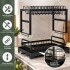 Escurridor Seca Platos Vajilla 2 Niveles Con Bandeja Drenaje Agua Cocina Imback Color Negro Escurridor Seca Platos Vajilla 2 Niveles Con Bandeja Drenaje Agua Cocina Imback Color Negro