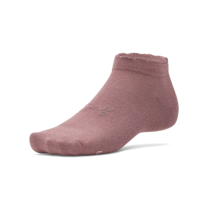 UA Essential Low Cut 3pk-PNK BRN-651