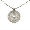 Dije Moneda china-Plata y oro- Sin piedra- CP5387 sinpiedra