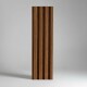 Set X16 Panel ranurado WPC 290x16cm MARRON OSCURO