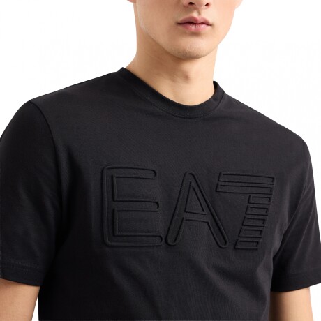 Short EA7 Emporio Armani Logo Series Sleeved Organic Cotton Black