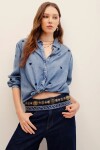 CAMISA METAL HEART Azul