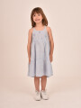 VESTIDO RAYAS AMAPOLA CELESTE