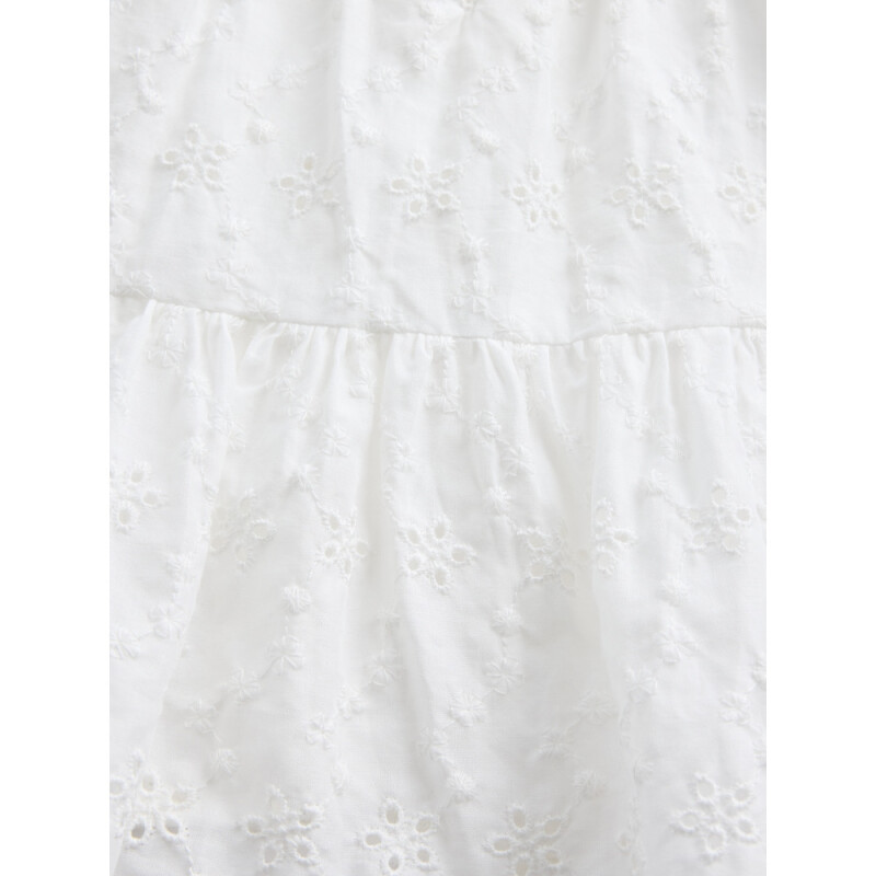 TIERED EYELET TANK NEW OFF WHITE