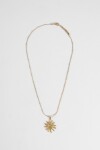 Collar acero espiral dorado