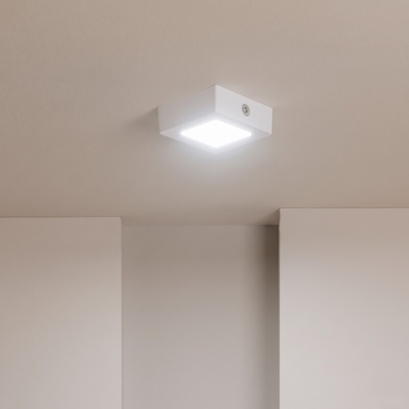 PLCA006 Panel LED Cuadrado de Adosar 6W Luz Fría