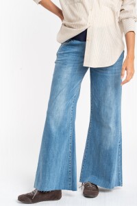 Jean Lemon Mama Flared Wide Leg Denim