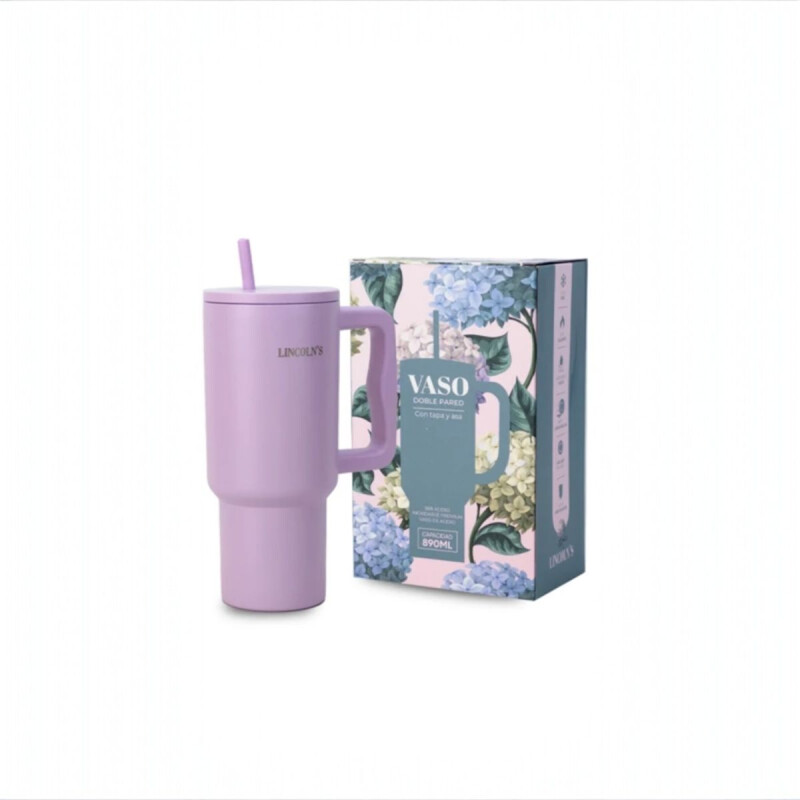 Vaso termico Acero Inox. 890ml Lincolns Lila