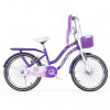 Bicicleta Bebesit Queen rodado 20" con canasto y parrilla Violeta