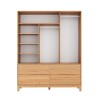 Ropero 3 Puertas Corredizas - Madera Maciza - Square Ropero 3 Puertas Corredizas - Madera Maciza - Square