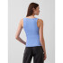 FRCH SL COTTON 2X2 LOGO TANK SHIRTING BLUE