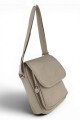 Morral Cruzado (Bandolera) en Tafeta Amasada Beige