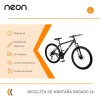 Bicicleta Montaña 26 Cuadro Aluminio Freno Disco 21 Cambios Negro