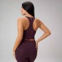 Tank Anywhere Cropped Built-In Tank Mujer Oxblood