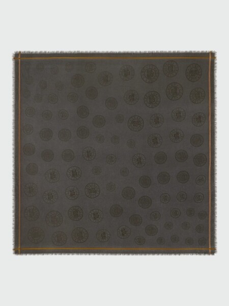 LONGCHAMP - PAÑUELO ÉTOLE LA MÉDAILLE JACQUARD - CHÂLE 120X120 Negro Estampado