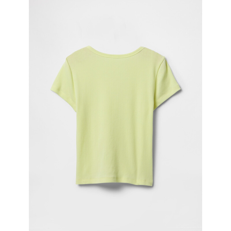 V-SS POINTELLE TEE CITRON