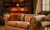 Sillón 100% Cuero - 2 Cuerpos - Chesterfield Camel
