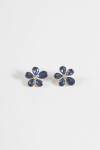 Caravanas pin flor azul