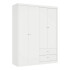 Placard Ropero Star 4 Puertas Con 2 Cajones 5912 BLANCO