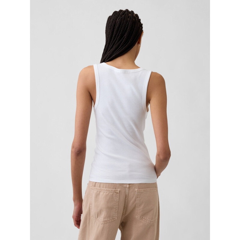 FRCH SL COTTON 2X2 LOGO TANK FRESH WHITE V1