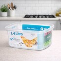 Pote Vianda Alimentos Cuadrado Volare 1,4 litros Pote Vianda Alimentos Cuadrado Volare 1,4 litros
