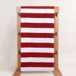 Toalla Playera Cabana Stripes Rojo