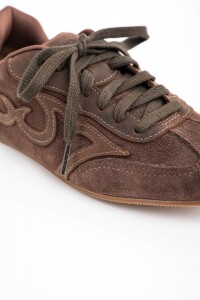 Zapatilla Combinada Chocolate