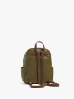 Mochila Básica Con Colgante caqui