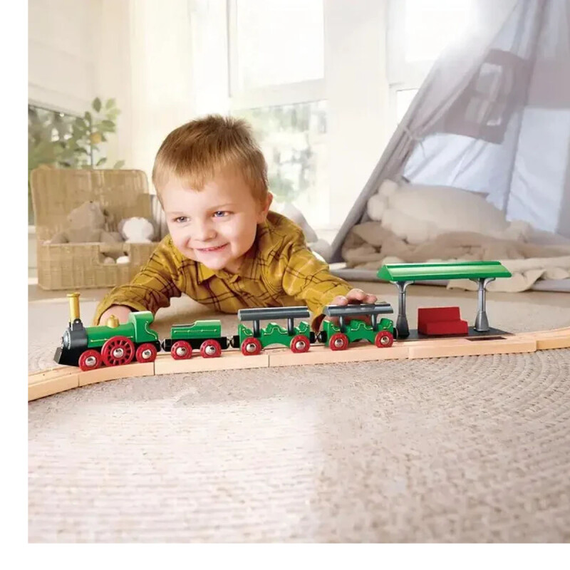 Tren retro con luces y sonido Hape Tren retro con luces y sonido Hape