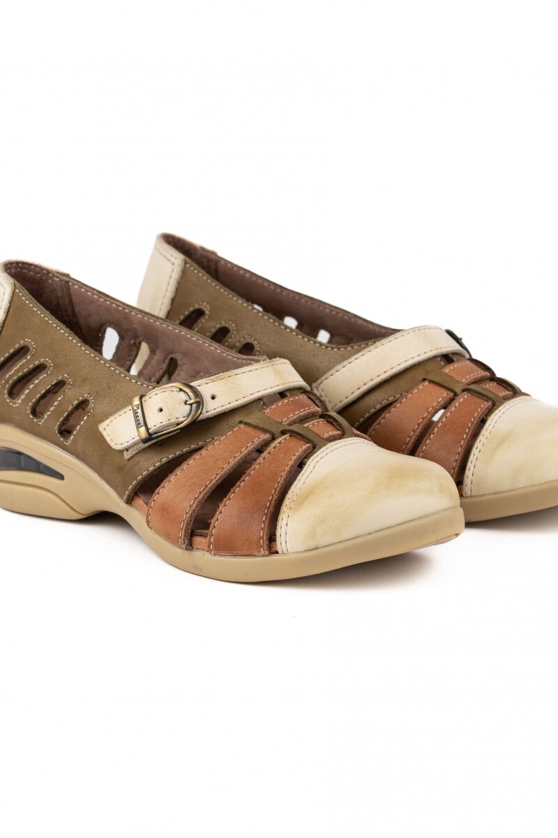 ZAPATO BURBUJA Verde Combinado