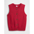 V-SWEATER VEST CHAKRA RED