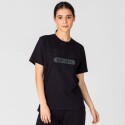 Remera De Mujer Letter Outline Fila NEGRO