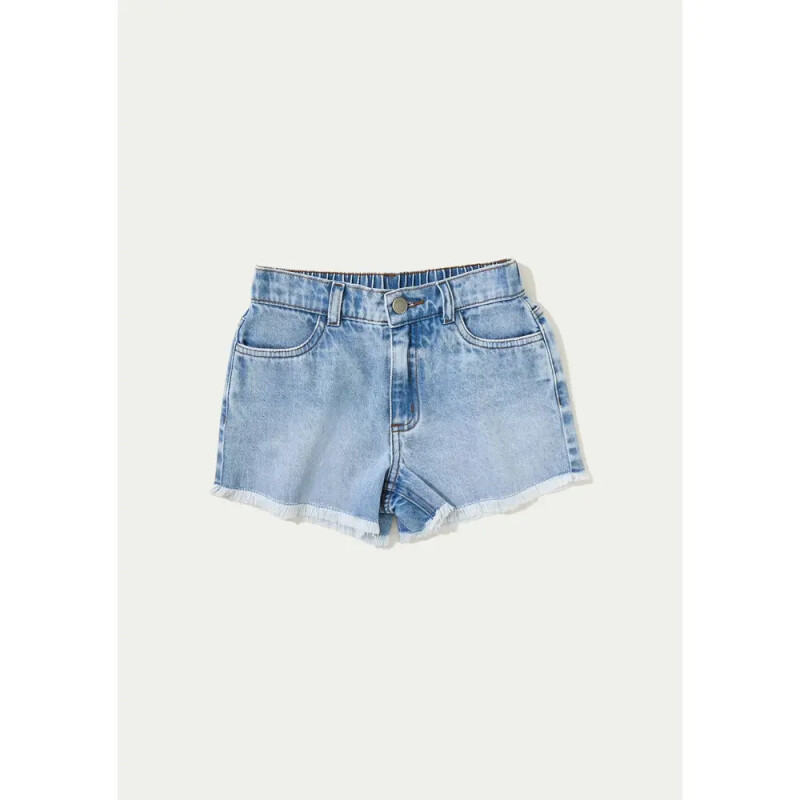 SHORTS FEM AZUL MEDIO