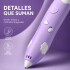 Lapicera 3D Infantil Recargable con Filamentos Violeta 1
