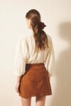 FLD FRINGES SUEDE CUERO Camel