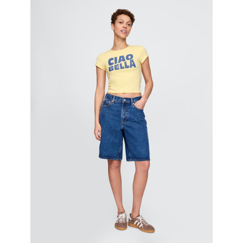 GRAPHICS - SS EVERYDAY JERSEY FITTED CREW PALE BANANA 12-0824TCX