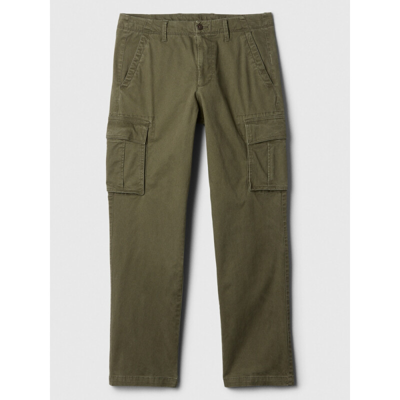 V-STRAIGHT CARGO PANT BLACK MOSS