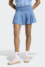 FALDA PLISADA DE TEJIDO DENIM Denim
